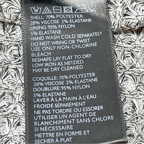 URBAN OUTFITTERS Women’s Black Marled Waffle Knit Double-V Peplum Top Size L - Picture 6 of 7